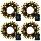 Bateria String Lights DealBeta, pacote com 4, 50 LED, 5 m, branca quente