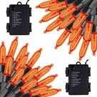 Bateria String Lights Twinkle Star Orange 100 LED de 10 m