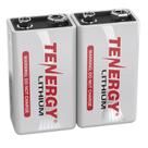 Bateria Tenergy 9V Lithium 1200mAh, não recarregável, pacote com 2