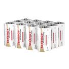 Bateria Tenergy LR14 C alcalina de 1,5 V não recarregável, pacote com 12