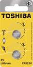 Bateria Toshiba CR1220 3V Pilha de Lítio Moeda 2 Unidades