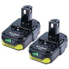 Bateria ULDERTRA 18V 3.0Ah, pacote com 2 unidades para ferramentas Ryobi