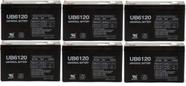 Bateria UPG UB6120 6V 12AH Pacote com 6