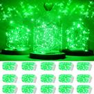 Bateria verde Fairy Lights SmilingTown 20 LED, 15 pacotes