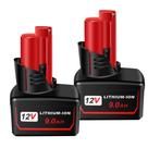 Bateria VOLT1799 12V 9,0Ah Kit com 2 para Milwaukee M12