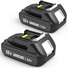 Bateria Worthmah 18V 3.0Ah x2 para Makita BL1815 BL1840B