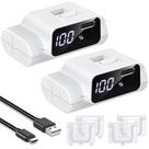 Batería YUANHOT 5520mWh con Pantalla LED y Carga Rápida, Paquete de 2