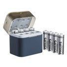 Baterias AA de lítio recarregáveis e carregador, pacote com 8 PHILIPS