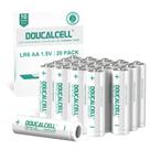 Baterias AA Doucalcell, potência máxima de 1,5 V, pacote com 20