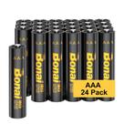 Baterias AAA BONAI, pacote com 24, 1,5 V, alta capacidade, 1200 mAh