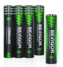 Baterias AAA recarregáveis BEVIGOR 1100mAh de alta capacidade 16ct