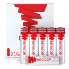 Baterias de lítio BEVIGOR AA tamanho 16, pacote de 3000 mAh 1,5 V, 20 anos