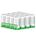 Baterias de lítio DURNERGY CR123A 3V, pacote com 16 unidades, de alta potência