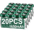 Baterias de lítio rapthor CR123A 1650mAh 3V Pacote com 20