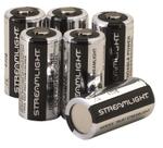 Baterias de lítio Streamlight 85180 3V CR123A, pacote com 6 unidades, pretas