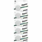 Baterias de Moeda de Lítio Energizer 2025 3V Pacote com 5 Baterias de Moeda de Lítio Energizer 2025 3V Pacote com 5