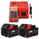 Baterias de reposição e carregador 18V 5.0Ah para Milwaukee M18