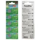 Baterias PoundMax CR1616 3V de lítio tipo botão, pacote com 5