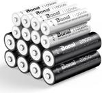 Baterias recarregáveis BONAI AA 2800mAh x8 e AAA 1100mAh x8