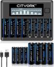 Baterias Recarregáveis CITYORK AA 3000mAh x8 + AAA 1100mAh x8