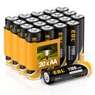 Baterias Recarregáveis EBL 1100mAh AA 1,2V (pacote com 20)