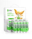 Baterias recarregáveis EBL AA 2800mAh (pacote com 10) + AAA 1100mAh (pacote com 10)