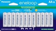 Baterias Recarregáveis Eneloop Panasonic BK-3MCCA16FA AA x16