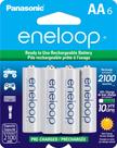Baterias Recarregáveis Eneloop Panasonic BK-3MCCA6BA AA x6