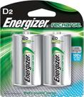 Baterias recarregáveis Energizer D, 2 unidades, pacote com 3