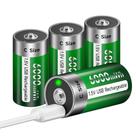 Baterias Recarregáveis Palogreen Lithium C 6000mWh 1.5V USB x4 Baterias Recarregáveis Palogreen Lithium C 6000mWh 1.5V USB x4