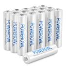 Baterias recarregáveis POWEROWL AAA 1000mAh 1,2 V NiMH, pacote com 16