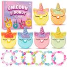 Bath Bombs Duchong Unicorn Donut com brinquedos surpresa, 6 unidades