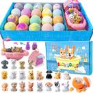 Bath Bombs Kottke, pacote com 20 unidades orgânicas para crianças, com interior surpresa Bath Bombs Kottke, pacote com 20 unidades orgânicas para crianças, com interior surpresa