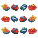 Bath Squirter Toys Idea Factory Color Changing Boat, pacote com 12