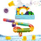 Bath Toys Locisne Water Slide Balls Tracks com luz e música
