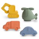 Bath Toys Play Set Mushie Vehicles 100% silicone de qualidade alimentar