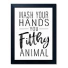 Bathroom Quotes Wall Decor Boswaydeco em tela preta e branca