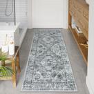 Bathroom Runner Uhome Distressed Tribal Farmhouse Grey
