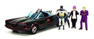 Batmóvel Classic Tv Series 1966 Preto Com 4 Figuras 1/24 Jada