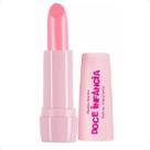 Batom Hidratante Infantil Pêssego Com Glitter Doce Infância Abelha Rainha 3,7g REF 7605
