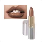 Batom Luxo Gold Nude Gold Matte Cintilante Brilhoso Viva Luxo ODORATA REF 2617