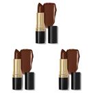 Batom REVLON Super Lustrous Choco-Liscious 13g Pacote com 3