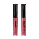 Batom Rimmel Stay Matte Liquid Rose & Shine, pacote com 2 unidades