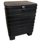 Bau 152 Litros Motoboy Preto Omega 7 Extensores Mn3