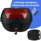 Baú 28 L Pro Tork com Base Universal Bagageiro Reforçado Titan 150 2004 a 2008 Cromado ou Preto