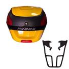Baú 29 litros Amarelo com Bagageiro para CG TITAN 160 2016 em diante Baú 29 litros Amarelo com Bagageiro para CG TITAN 160 2016 em diante
