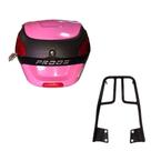 Baú 29 litros Rosa com Bagageiro para Fazer 150 2014 em diante Baú 29 litros Rosa com Bagageiro para Fazer 150 2014 em diante