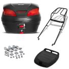 Baú 30 Litros Pro Tork Smartbox 3 + Bagageiro Sundown Hunter 125 2004 - 2009