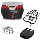 Bau 30 Litros Pro Tork Smartbox 3 + Bagageiro Titan 150 Sport Prata