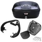 Baú 45 Litros Givi + Bagageiro Fazer250 06-17/Factor125 09-15 Spto002 Scam